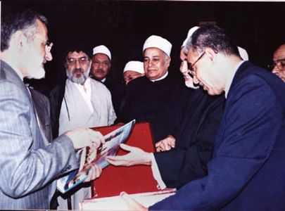 دیدار استاد خسروشاهی با مقامات مصر