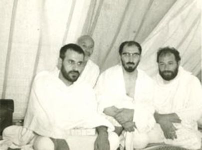 سید جواد فضل الله ، استاد سید هادی خسروشاهی ، شمس الدین .. (در مکه مکرمه)